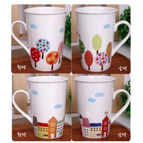 [컵(도자기머그컵)]모던-롱-일러머그